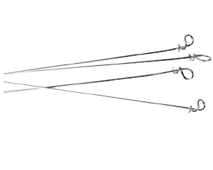 Riccio filo di acciaio con nodo lungo 280 a 600 mm ø 0.9 a 1.25 mm (Per3)